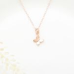 【Angel & Me】蝴蝶 s925 純銀厚鍍 18k玫瑰金 項鍊 情人節 禮物, , large