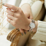 CITIZEN 星辰 XC 櫻吹雪限定 鈦 光動能電波女錶 ES9465-68W, , large