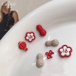 【Gulicc】古莉可 耳環 新年福氣耳釘 旺財耳環, , large