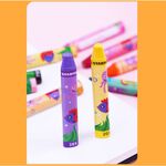 【德國天鵝STABILO】 Trio 三角筆身油性粉蠟筆 12/24色 兒童蠟筆12色(ST2612), , large