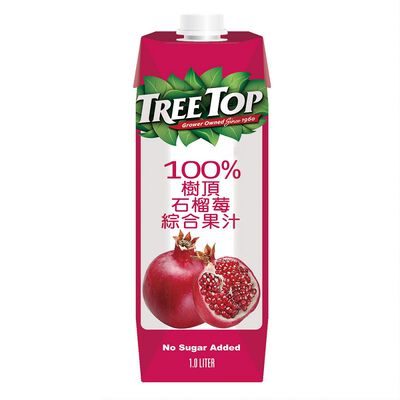 樹頂100%石榴莓綜合果汁1000ml毫升
