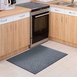 【Monster】 Kitchen Leather-Texture Waterproof Mat (80x50cm) – Gray, , large