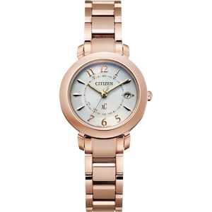 CITIZEN 星辰 XC 限定 鈦 光動能電波萬年曆女錶 ES9444-50B