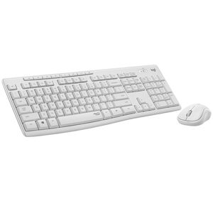 羅技MK295無線靜音鍵鼠組-珍珠白(中文鍵盤)