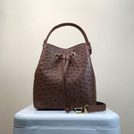 【M2nd】 Ostrich Bucket Bag, , large