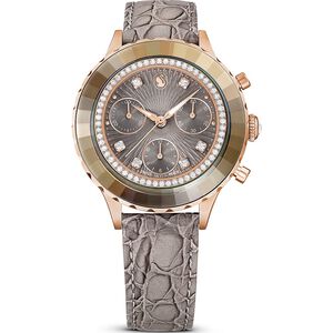 SWAROVSKI 施華洛世奇 Octea Chrono 水晶計時手錶 女錶-37mm(5671153)