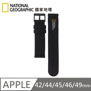 National Geographic Apple Watch Nato Strap Nylon Strap Applicable to Apple Watch 42/44/45/46/49mm - Black 