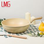 【LMG】 香草系列日式不沾炒鍋-30CM 贈漏鏟+料理鏟組, , large