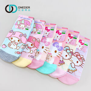 (多款)Sanrio 三麗鷗短襪【旺達棉品】KT-A654 TS-A515