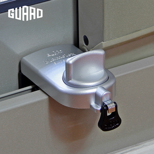 GUARD兒童安全鋁窗落地門鎖_大確保環型(銀) 居家安全 門窗安全