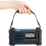 SANGEAN AM/FM Bluetooth Solar Hand-Crank Rechargeable Radio MMR-99, , large