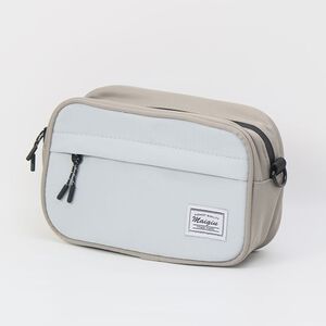 【MQ】拼色磚塊包-銀灰