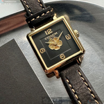 [星晴錶業]COACH手錶,22mm,CH00220黑色錶面金色錶殼深黑色真皮皮革錶帶款, , large
