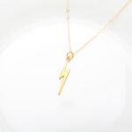 【Angel & Me】金光 閃電 寶可夢 925純銀 厚鍍24k純金 項鍊 禮物, , large