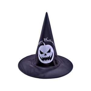 Evil pumpkin witch hat