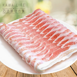 [KAWA巧活]能量豬 五花火鍋片(200g), , large