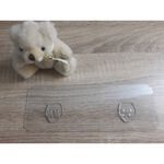 [熊好貼國際]長方形雙勾貼片 免鑽孔不殘膠 免運無痕掛勾 凹凸不平整老舊牆面(選超黏) 平整且光滑牆面(選重覆)替換, , large