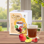 FOODHO Bubble Bar Brown Sugar Cubes &ndash;Apple, Ginger & Red Dates | 17g x 16 Cubes | Vegan | Individually Wrapped | No Preservatives, , large