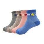 【BVD】一顆星1/2童襪<粉橘,13-16cm>B575 短襪 襪子, , large