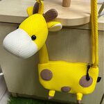 【可愛造型 獨家設計 可機洗 保固】長頸鹿 斜背包 側背包 斜背包女 側背包女 可愛包包 禮物, , large