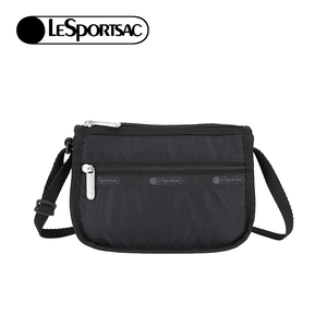 Lesportsac 時尚迷你小型斜背包 側背包 小廢包 手機包 送禮 禮物 女包 情人節禮物(永恆黑)L252-3537P-R086