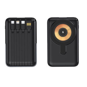 NISDA 快充磁吸支架行動電源BS-WL102(黑色)