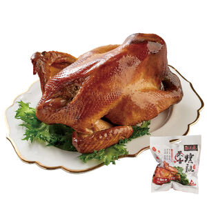 麒王府 蔗香燻雞  (每隻約1.2公斤 / 退冰即食)