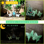 金德恩 GS MALL 台灣製造 一組2入 夜光蝴蝶花插 蝴蝶造景圍籬 插地棒 蝴蝶園藝裝飾 花盆插件 夜光花插 插土裝飾, , large