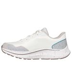 Skechers Go Run Consistent 2.0 女 慢跑鞋 防水 緩衝 白 灰 [128625OFWT], , large
