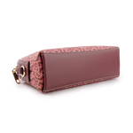 COACH Madi Monogram 塗層帆布拼皮革拉鍊貝殼包/胭脂粉, , large