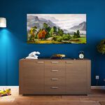 【御畫房】春山如笑 國家一級畫師手繪油畫60×120cm(VF-114), , large