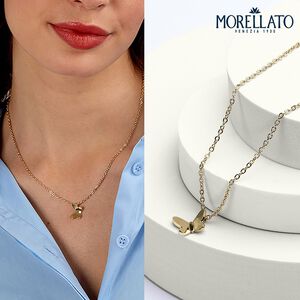 【快速出貨】MORELLATO TALISMANI系列 金色不鏽鋼 蝴蝶項鍊 SAUN29