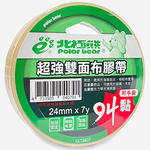 【POLAR BEAR 北極熊】超強雙面布膠帶 24mmX7Y 3捲入 /包(CLT2407), , large
