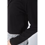 (M) 【安于晴Charlene私服】質感棉質黑色長袖上衣二手衣, , large