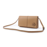 TORY BURCH McGRAW 鵝卵石皮革皮夾式斜背包/提拉米蘇, , large