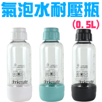 GS MALL 氣泡水機專用 攜帶式耐壓水瓶 0.5公升耐壓水瓶 四色可選 氣泡水瓶 耐壓水瓶 耐壓氣瓶 水瓶 耐壓水瓶, 顏色隨機 (黑/白/藍), large