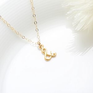 【Angel & Me】愛在一起 & and s925 純銀厚鍍 24k 純金 項鍊