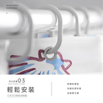 【上手家居】PEVA加厚防水浴簾-海星(浴室浴簾/防水簾/隔間簾/浴室簾/浴室拉簾/防霉浴簾/乾濕分離), , large