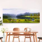 【御畫房】秘境之三 國家一級畫師手繪油畫60×120cm(VF-51), , large