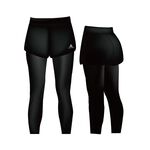 【AREXSPORT】假兩件 萊卡假兩件裙 登山壓力褲 假兩件運動褲 女壓力褲 大碼壓力褲 假兩件褲裙 緊身褲 長褲, , large