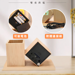 led-clock-pen-holder-natural, , large