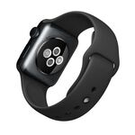 Apple Watch MLCK2TA/A 智慧型手錶，38公釐 太空灰不鏽鋼錶殼搭配黑色運動型錶帶_ 原廠公司貨, , large