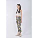 (M) 高腰植物綠色長褲二手衣, , large