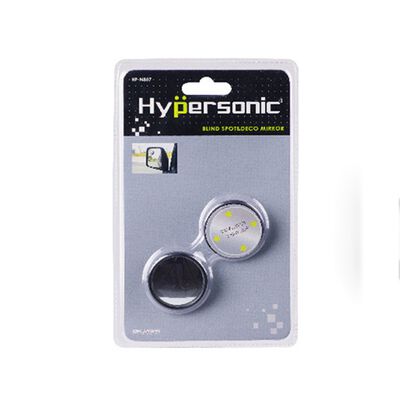 Hypersonic 360度旋轉圓形車用補助後視鏡(2入)