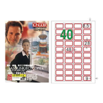 【龍德】LONGDER 三用電腦標籤 A4 40格 28*48mm白色105張 3盒/組 LD-895-J-A(適用雷射、噴墨、影印), , large