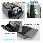 【Niche 樂奇】圓桶型防水後背包 相機包 攝影包 15.6吋筆電包 大容量 24L N-5204, , large