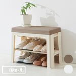 【this-this】日本Like-it｜掀蓋儲物穿鞋椅, , large
