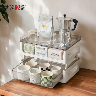 SHCJ CaféDeck 咖啡茶包雙層置物架 分層分類