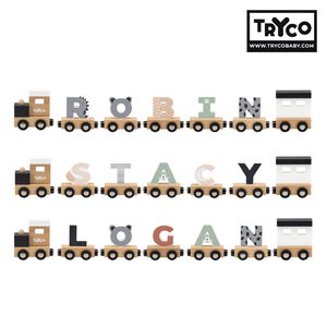 官方直營【Tryco】木製字母火車-單入(最低購買4個出貨)