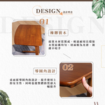 【Hampton 漢汀堡】艾得拉實木小邊桌-柚木色, , large